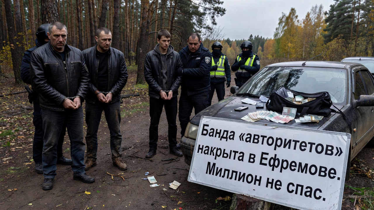Банда «авторитетов» накрыта в Ефремове. Миллион не спас.